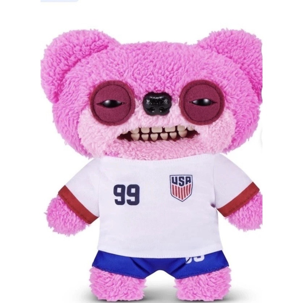 ZURU Fuggler x USA Soccer Pink Teddy Bear 9" Plush Monster Walmart Exclusive NIB